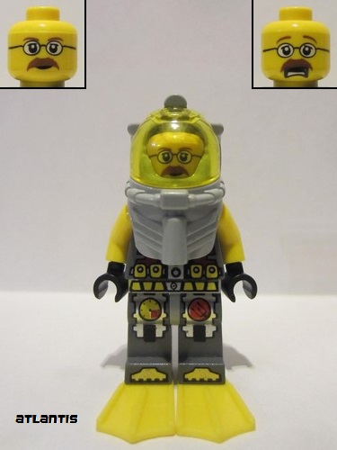 lego 2011 mini figurine atl014 Atlantis Diver 6