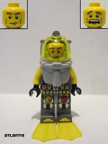 lego 2011 mini figurine atl016 Atlantis Diver 1