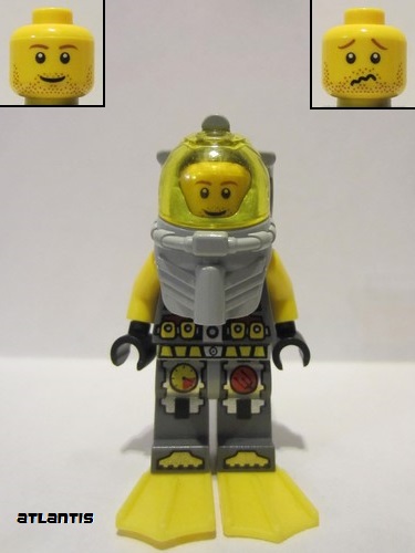 lego 2011 mini figurine atl018 Atlantis Diver 4