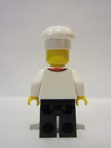 lego 2022 mini figurine adp033 Chef White Torso with 8 Buttons, No Wrinkles Front or Back, Black Legs, White Chef Toque 