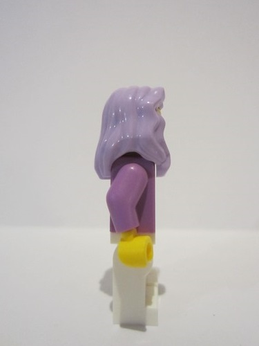 lego 2022 mini figurine adp036 Citizen Female, Medium Lavender Jacket, White Legs, Lavender Mid-Length Hair 