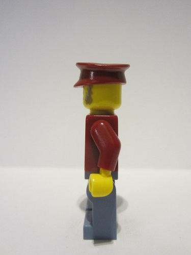 lego 2022 mini figurine adp052 Fishing Boat Captain Dark Red Jacket and Hat 