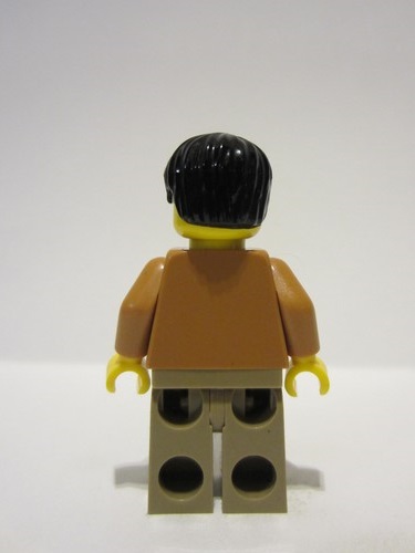 lego 2022 mini figurine adp054 Father Medium Nougat Argyle Sweater, Dark Tan Legs 