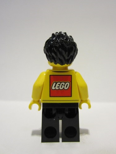 lego 2022 mini figurine adp057 LEGO Store Employee Black Legs and Spiked Hair 