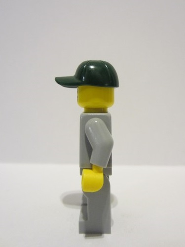 lego 2023 mini figurine adp072 Mechanic Male, Light Bluish Gray Hoodie, Light Bluish Gray Legs with Paint Spots 