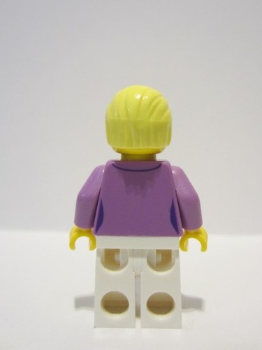 lego 2023 mini figurine adp075 Lecturer Female, Medium Lavender Jacket, White Legs 