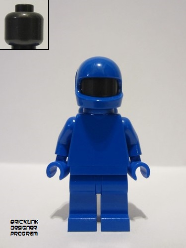 lego 2023 mini figurine adp076 Space Suit Blue with Air Tanks, Pearl Dark Gray Head 