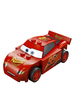 lego 2011 mini figurine crs093 Lightning McQueen Rust-eze Hood, Exhaust Pipes, Large '95' Roof 