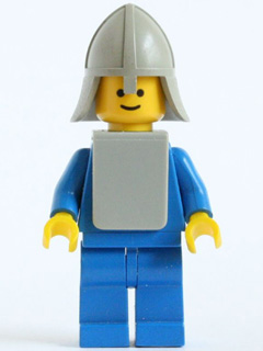 lego 1978 mini figurine cas082a Yellow Castle Knight Blue