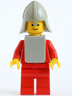 lego 1978 mini figurine cas088a Yellow Castle Knight Red