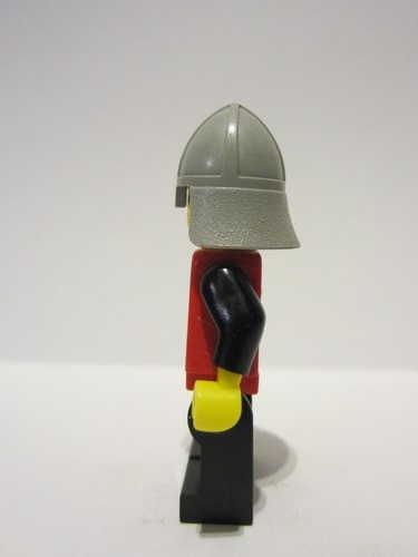 lego 1979 mini figurine cas230 Knights Tournament Knight Red Black Legs with Red Hips 