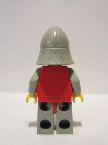 lego 1982 mini figurine cas233 Knight Shield Red/Gray, Light Gray Legs with Red Hips, Light Gray Neck-Protector 
