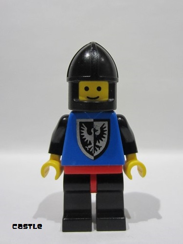 lego 1985 mini figurine cas098 Black Falcon Black Legs with Red Hips, Black Chin-Guard 