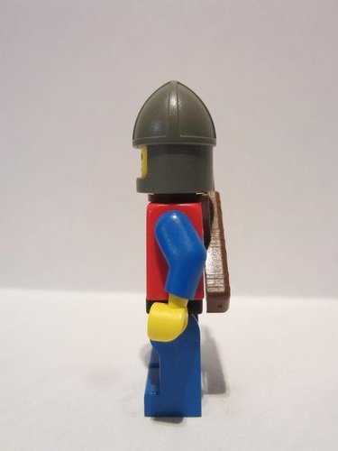 lego 1985 mini figurine cas113a Crusader Lion Blue Legs with Black Hips, Dark Gray Chin-Guard, Quiver 