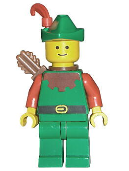 lego 1987 mini figurine cas137a Forestman