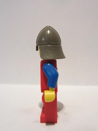 lego 1989 mini figurine cas121 Crusader Lion Red Legs, Dark Gray Neck-Protector 