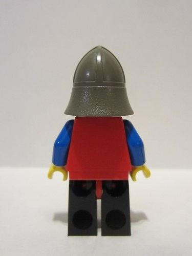 lego 1990 mini figurine cas112 Crusader Lion Black Legs with Red Hips, Dark Gray Neck-Protector 
