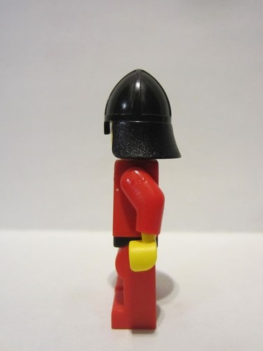 lego 1990 mini figurine cas162 Scale Mail Red with Red Arms, Red Legs with Black Hips, Black Neck-Protector 