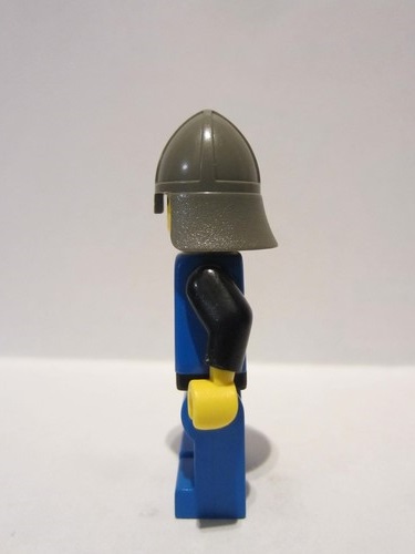 lego 1992 mini figurine cas142 Scale Mail Blue, Blue Legs with Black Hips, Dark Gray Neck-Protector 