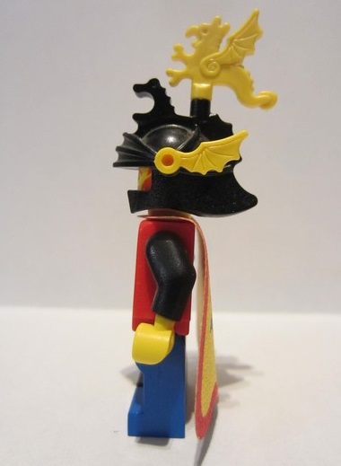 lego 1993 mini figurine cas001 Dragon Master Yellow Plumes, Dragon Cape 