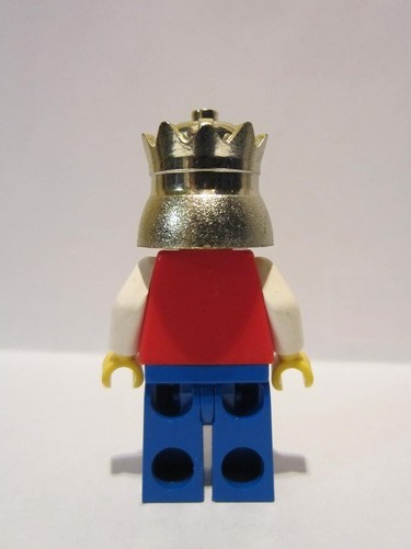 lego 1995 mini figurine cas060a King With Blue Legs without Cape and Plume 