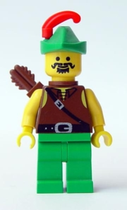 lego 1996 mini figurine cas285 Forestman 1 With Quiver 