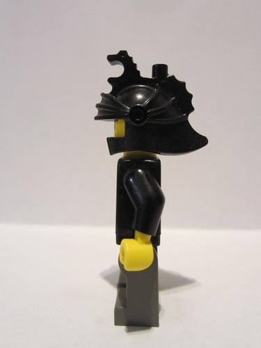 lego 1997 mini figurine cas023 Knight 1 Black Dragon Helmet, no Plume 