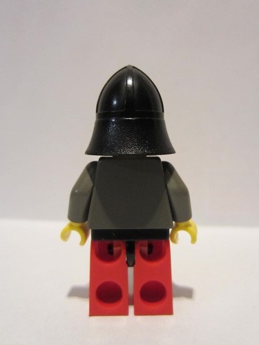 lego 1997 mini figurine cas029 Knight 3 Red Legs with Black Hips, Black Neck-Protector 