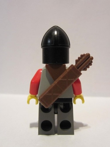 lego 1997 mini figurine cas244 Knight 2 Black Chin-Guard, Quiver 