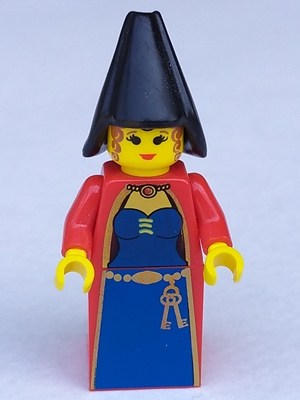 lego 2000 mini figurine cas033 Queen Leonora