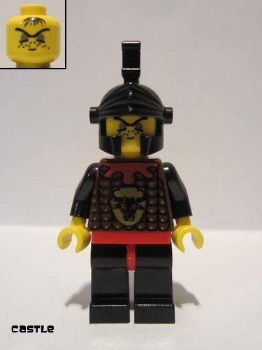 lego 2000 mini figurine cas045 Robber 2 Black Dragon Helmet 