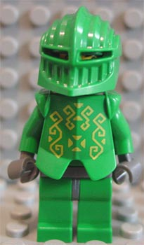 lego 2004 mini figurine cas261 Rascus With Armor, Plain Torso 