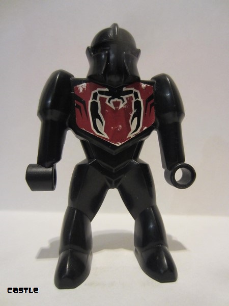 lego 2005 mini figurine 51797s Nestle Promo Figure Shadow Knight With Scorpion Pattern (Sticker) 