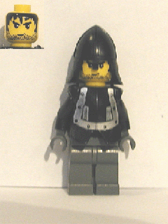 lego 2006 mini figurine cas309 Breastplate Armor over Black, Black Neck-Protector (Squire) 