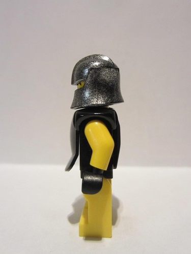 lego 2006 mini figurine cas311 Rogue Knight 4 Yellow Legs, Black Breastplate, Speckle Cheek Protector Helmet 