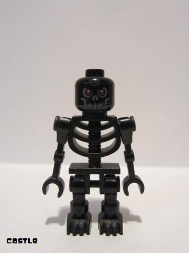 lego 2007 mini figurine cas327 Skeleton Warrior 1 Black 