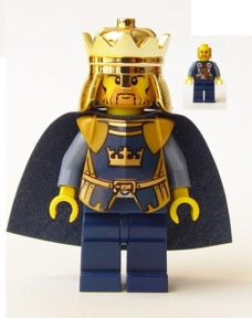 lego 2007 mini figurine cas332 Crown King With Cape 