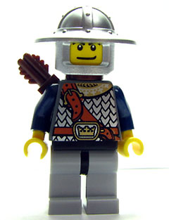 lego 2008 mini figurine cas374 Crown Knight Scale Mail