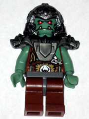 lego 2008 mini figurine cas398 Troll Warrior 6 Orc 
