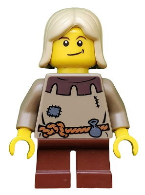 lego 2009 mini figurine cas411 Peasant Child 