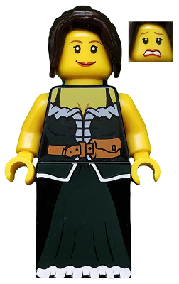 lego 2009 mini figurine cas412 Peasant Female 