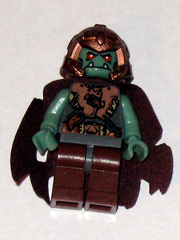 lego 2009 mini figurine cas428 Troll Warrior 11 With Cape, Orc 