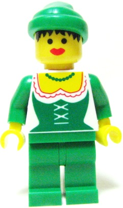 lego 2010 mini figurine cas122new Forestwoman Reissue 