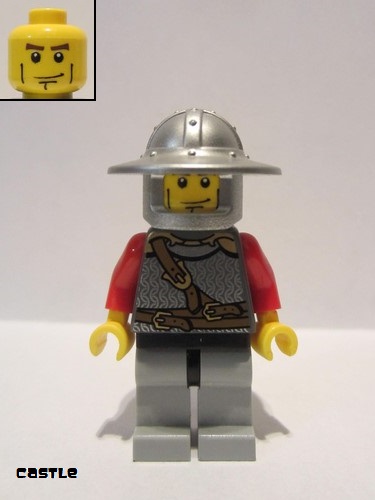 lego 2010 mini figurine cas447 Lion Knight Scale Mail