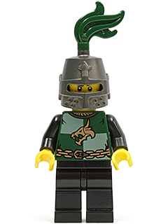 lego 2010 mini figurine cas454 Dragon Knight Quarters Helmet Closed, Long Brown Moustache 