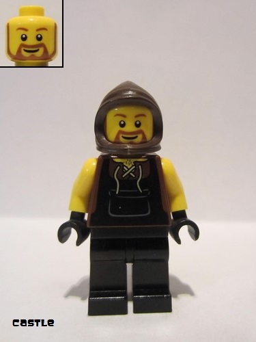 lego 2010 mini figurine cas467 Blacksmith With Brown Beard 