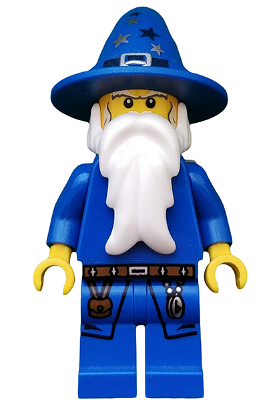 lego 2010 mini figurine cas473 Blue Wizard . .