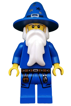 lego 2010 mini figurine cas473 Blue Wizard  