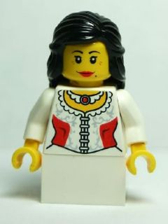 lego 2011 mini figurine cas477 Princess Black Hair 