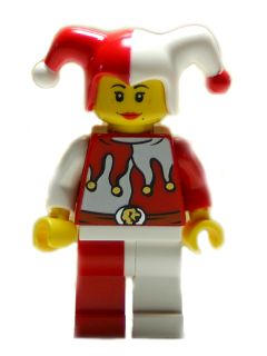 lego 2011 mini figurine cas480 Jester Female 